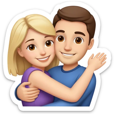 couple loving  sticker