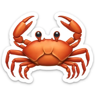 Crab sticker