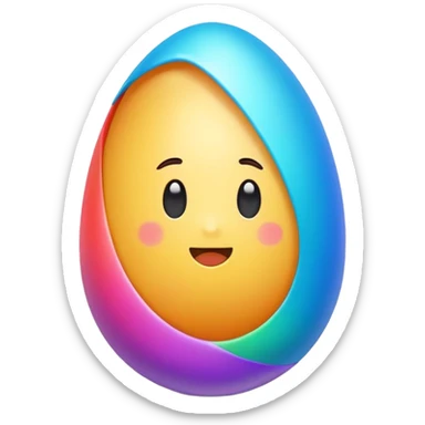 Surprise egg sticker