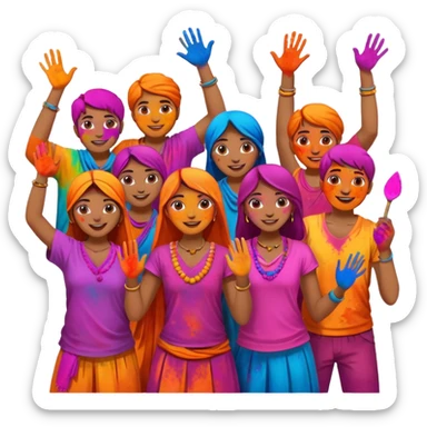holi sticker