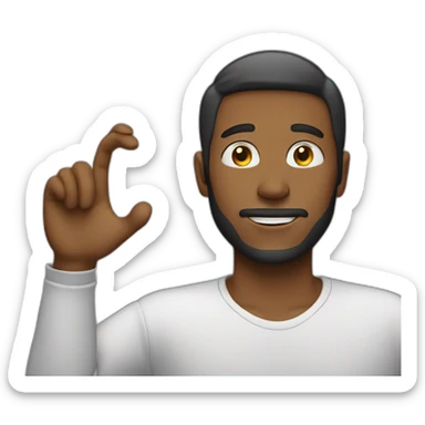 Man with a wish sticker