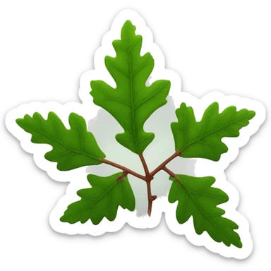 poison oak leaves sticker