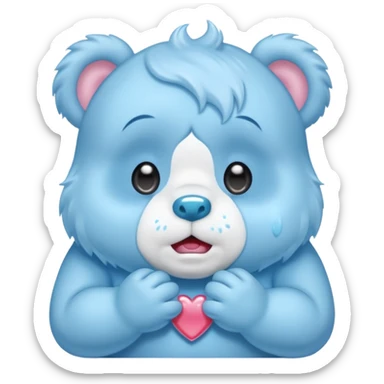 Care bear crying sticker