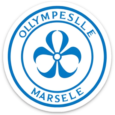 Logo du club de foot Olympique de Marseille sticker
