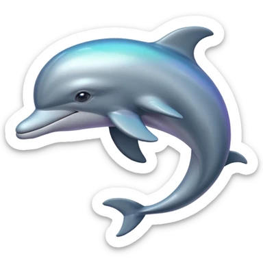 Aesthetic dolphin sticker