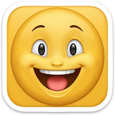Create a  Laugh reaction emoji for a new social media app sticker
