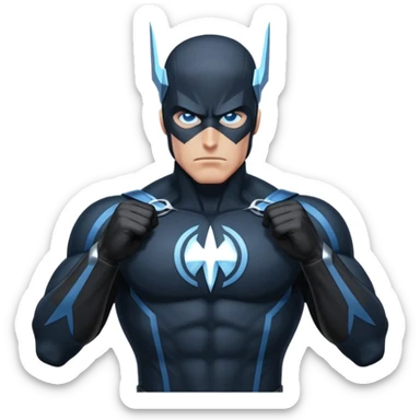 marvel character black bolt upper body sticker