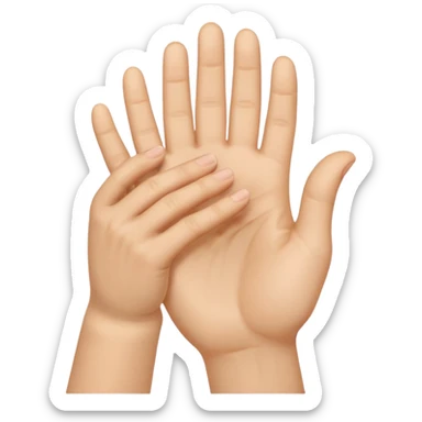 Face palm hand sticker
