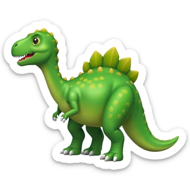 green dino toy sticker