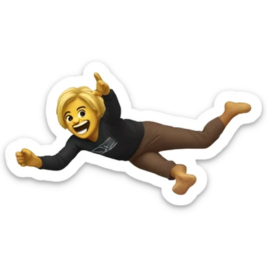 gimnas doing a backflip sticker