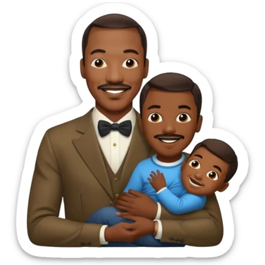 Eddie Murphy holding his Son sticker