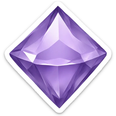 light purple diamond sticker
