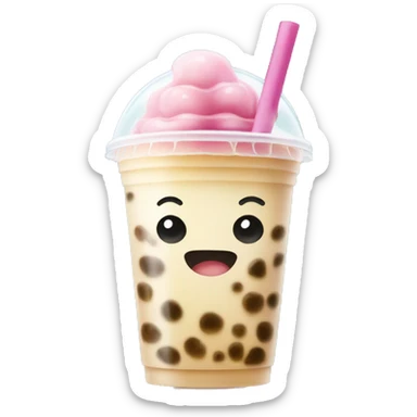 Bubble tea sticker