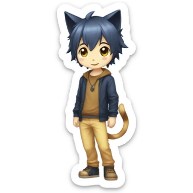 Catboy-Chibi-Sona-Shiny-Fakémon full body sticker