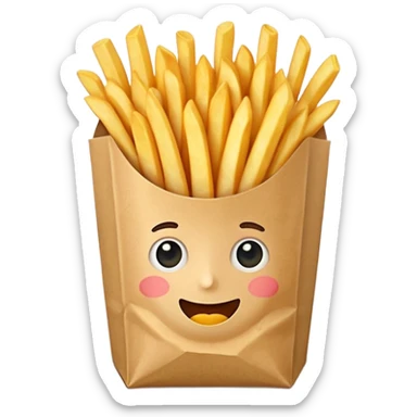 Put fries in the bag sticker