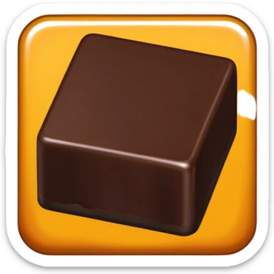 1 or 2 squares dark chocolate from a chocolate bar sticker