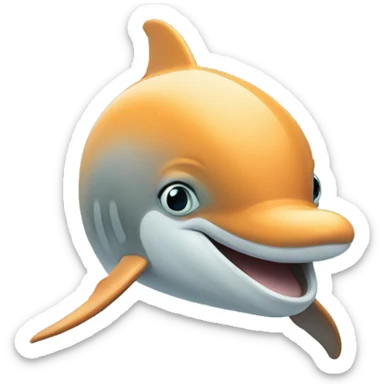 dolphin in hulu sticker