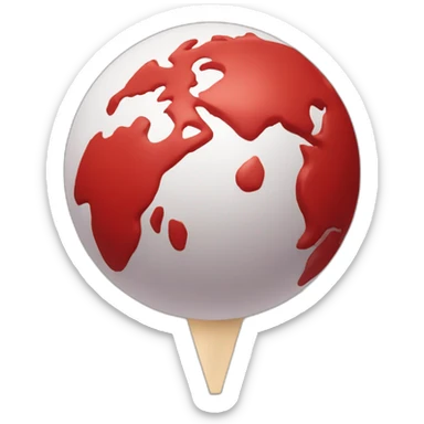 localisation pushpin red but it's the planet sticker