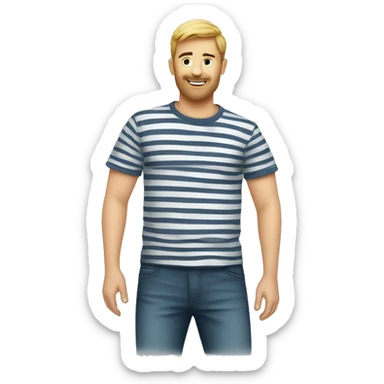 t shirt marinière  sticker