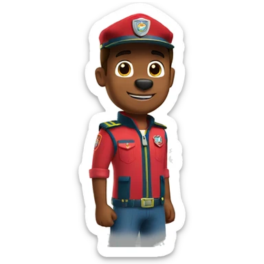 marshall from paw patrol sticker