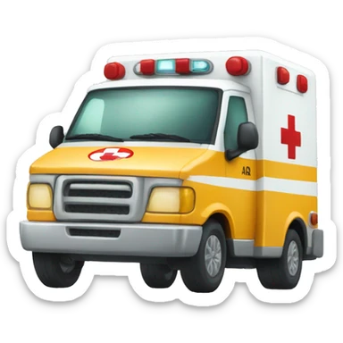 ambulance pleasure emotion sticker