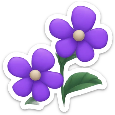 Purple flowers  sticker