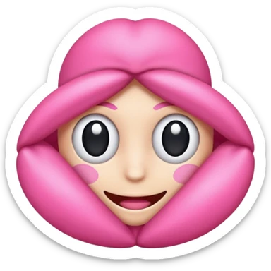 Coração rosa mais pontudo  sticker