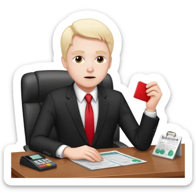 make me a person that works at AHCA and denies every medicare claim  sticker