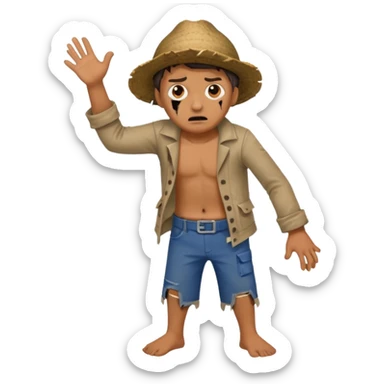 shipwreck survivor, full body sticker