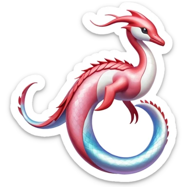 Milotic-Latias-Fakémon-hybrid-creature (full body)  sticker
