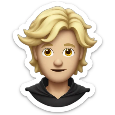 witch man blonde sticker