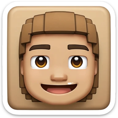 Minecraft face emoji sticker