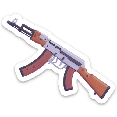 AK-47 weapon from Rust survival game sticker