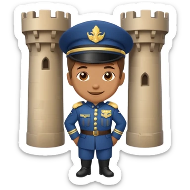 castle-guard, no sword, chibi full body sticker