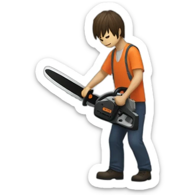 Chainsaw man sticker