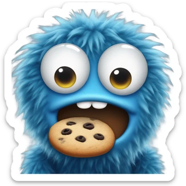 Sesame Street Cookie Monster  sticker