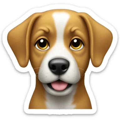 dog whit money around him  sticker