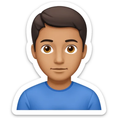 blue dress man sticker