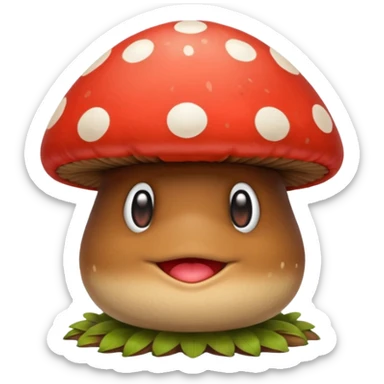 goomba mushroom sticker