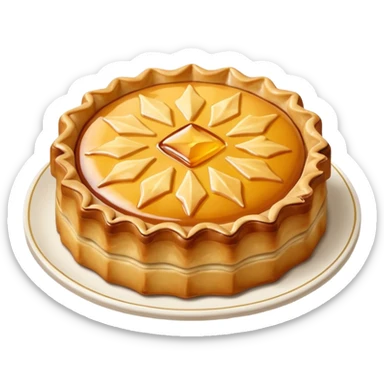 galette des rois avec la fève sticker