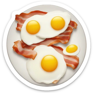 bacon and eggs sticker