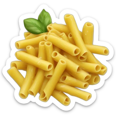 Pasta with garlic bread  sticker