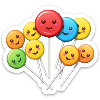 Sunshine lollipops and rainbows  sticker