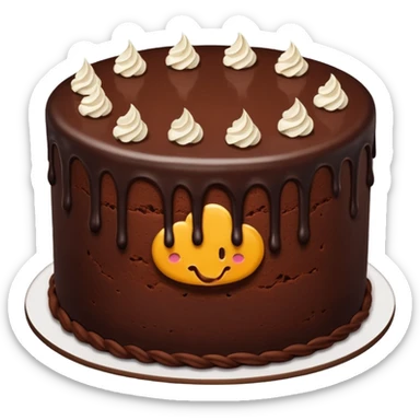 Chocolate cake sticker
