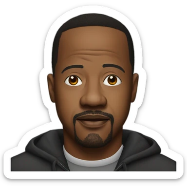 actor martin lawrence serious realistic sticker