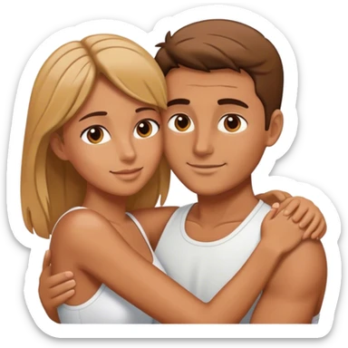 Intent between two lovers sticker