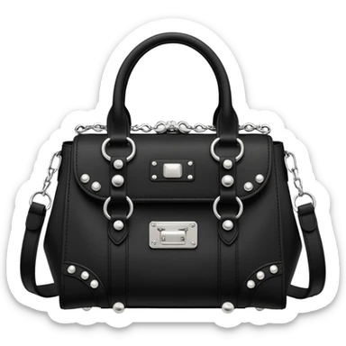 Ultra realistic Alexander Wang bag, in cottagecore aesthetic style including embellishments sticker