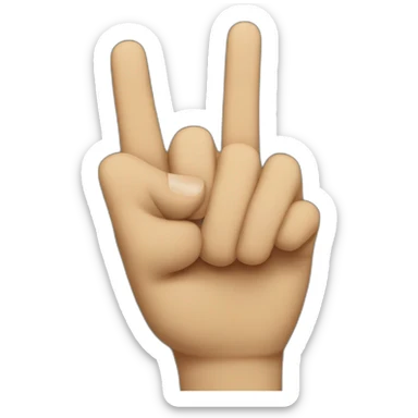 1 finger pointing sticker