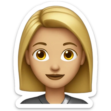 Female journalist sticker