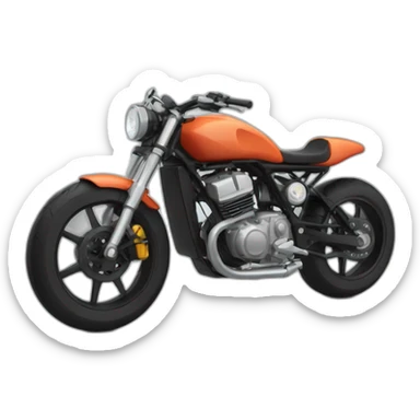 Roue arrière en moto sticker